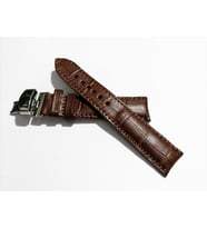 Fado &Hertür Saate &Uygun  Kelebek  Toka  24 MM  kahve kordon   (192)gumuş   toka