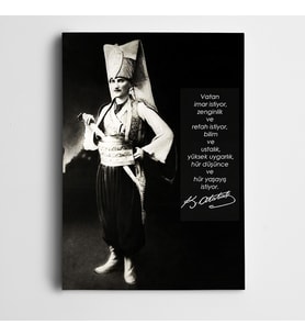 Atatürk Vatan Kanvas Tablo