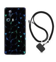Xiaomi Mi 13 Lite Kılıf Silikon Boyun Askılı İpli Desenli Silikon Naif Çizgiler 1680
