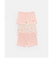 LCW Kids Ekru Kız Çocuk 3'lü Boxer