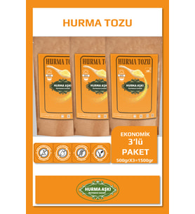 Hurma Aşkı Hurma Tozu 500GrX3=1500Gr