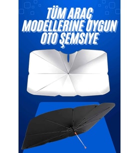 Taşınabilir Oto Cam Güneşliği Katlanabilir Tüm Araçlara Uyumlu Güneş Gölge Koruyucu