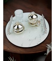 Radiance Söz Kahve Tepsisi (Gümüş)