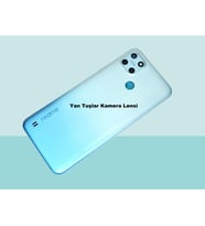 Tkgz - Oppo C25Y FULL KASA Arka Kapak Batarya Kapağı - ACIK MAVİ