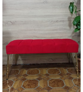 YENİ NESİL LÜKS METAL AYAKLI  YARMAKLI PUF KOLTUK  90X40CM