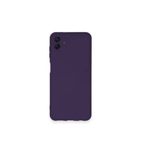 Samsung Galaxy A04 Kılıf Nano İçi Kadife Silikon - Mor