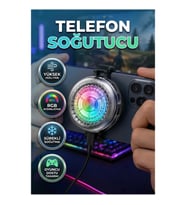 RGB LED Telefon Soğutucu Fan Oyuncu Cooler Yüksek Hızlı Sessiz Soğutma