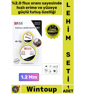 #Lehim Profesyonel Elektronik Devre Tamir Flux Güclü Hizli Erime 2'li Lehim Teli Pasta Seti 1.2 Mm