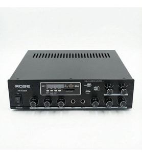Rose FR-9200A 120 Watt 2 Zone Mono Trafolu Mağaza Anfisi 2 Mikrofon Girişli Mp3,Bluetooth,SD Kart Kumandalı
