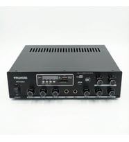 Rose FR-9200A 120 Watt 2 Zone Mono Trafolu Mağaza Anfisi 2 Mikrofon Girişli Mp3,Bluetooth,SD Kart Kumandalı