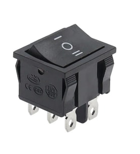 Ayt IC-130 Orta Boy Işıksız On Off On Anahtar 6 Pin 3 Kademeli Aç Kapa Düğme Buton