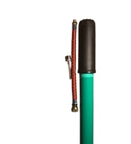 Top Pompası Bisiklet Pompası Taşınabilir İnce El Pompası 40 cm Metal Yeşil Pompa