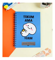 Kişiye Özel Tokum Ama Yerim Tasarımlı Konuşan Ajanda