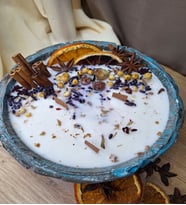 soya wax kase mum aromatik mum tütsü mum (Yeşil)