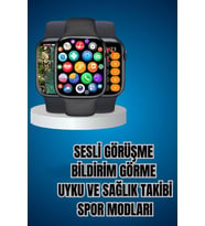 Kaliteli Akıllı Saat ve Kaliteli Bluetooth Kulaklık ANC Özelliği Uzun Pil Ömrü