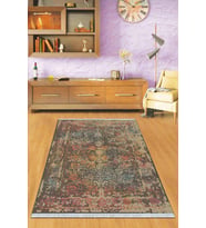 Çok Renkli Modern Dokuma Pamuk Taban Kaymaz Kilim KLM002