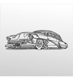 Folyo Sticker Klasik Araba 200cm Uzunluk