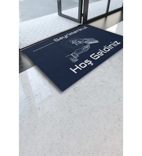 Valerine Life İsme Kişiye Firmaya Özel Emlakçı Gayrimenkul Hoş Geldiniz Kapı Önü Paspası 45x70cm