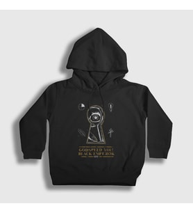 Presmono Unisex Çocuk Siyah Poster Godspeed You Black Emperor Kapüşonlu Sweatshirt 466558tt