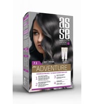 Adventure Set Saç Boyası, Kalıcı ve Canlı Renkler, 1+1 ikili Kullanım Seti (NO7.1 KÜLLÜ KUMRAL)