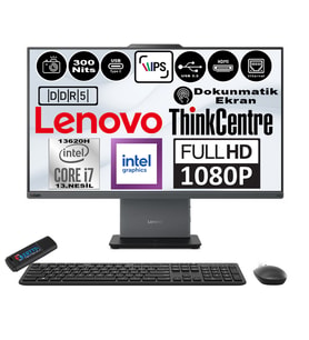 Lenovo Thinkcentre Neo 27 50A Gen5 Intel Core I7 13620H 64GB Ddr5 256GB SSD Windows 11 Pro Intel® UHD Graphics 27" Dokunmatık Fhd All In One Bilgisayar 12SA0013TRP11 + Zetta Flash Bellek