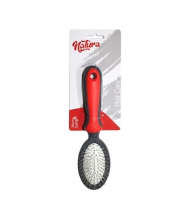 Natura Kedi Köpek Oval Fırça MK328 Small, Tüy Bakım ve Masaj Fırçası, Kısa Orta Uzun Tüylüler İçin