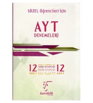 Karekök Yayınları Karekök Yayınları Ayt Sözel Öğrencileri Için 12 Deneme (Çok Renkli)