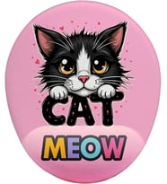 CAT Meow Bilek Destekli Mouse Pad