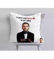 BK Gift Kişiye Özel Godfather Baba Karikatürlü Beyaz Yastık-9