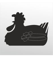 Folyo Sticker Tavuk 100cm Uzunluk (Karışık)