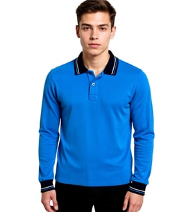 Kolej Polo Yaka Selanik Sweat Turkuaz IMHS-S-M