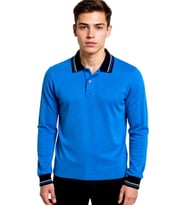 Kolej Polo Yaka Selanik Sweat Turkuaz IMHS-S-M