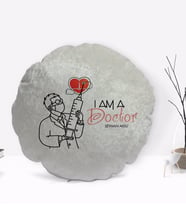 BK Gift Kişiye Özel İsimli Doctor Tasarımlı Dekoratif Kırlent Yastık-2