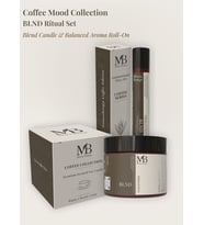 BLND Ritüel İkili Set – BLND Soy Wax Mum (100 g) + Balanced Aroma Roll (10 ml)