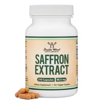 Double Wood Saffron for Focus - Saffron Extract 88.5mg Vegan Capsules (210 Capsul).