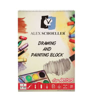 Alex Schoeller Drawing & Painting Block Dokulu Resim Defteri 220 gr. 35x50 cm. 15 Sayfa 
