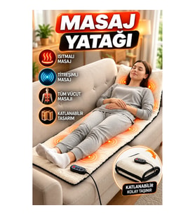 Isıtmalı Titreşimli Tüm Vücut Masaj Yatağı – Katlanabilir Çok Bölgeli Tasarım
