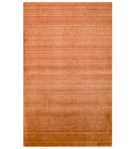Terracotta Melanj Yatay Çizgili Modern Salon Halısı Liova Makine Halısı
