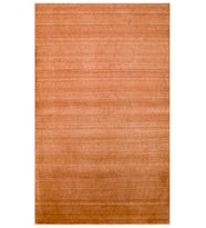 Terracotta Melanj Yatay Çizgili Modern Salon Halısı Liova Makine Halısı