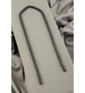 Hematit Doğal Taş Mat Gri Küp Kesim 4x4mm Dizi [AA]