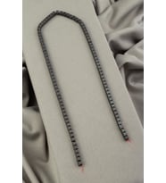 Hematit Doğal Taş Mat Gri Küp Kesim 4x4mm Dizi [AA]