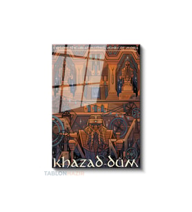 Dikey Cam Tablo Salon Duvar Tablosu Dikey Cam Khazad Dum Lotr Yeni Ev Hediyesi Ofis Tablosu