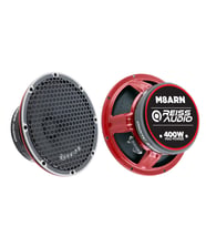 Reiss Audio RS-M8ARN 400W Maksimum Güç 200W RMS Metal Kapaklı 20 cm Oto Midrange Hoparlör (Kırmızı-Siyah)
