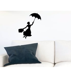 BK Home Marry Poppins Duvar Süsü-1 (Siyah)