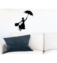 BK Home Marry Poppins Duvar Süsü-1 (Siyah)