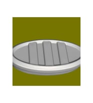 Oval boru için tapa 75x36 mm