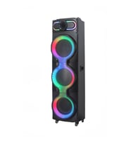 Zore GD-3126 Dijital LED Göstergeli Mikrofonlu RGB TWS Üçlü 10 inç Stereo Bass Kablosuz Karaoke Hoparlör