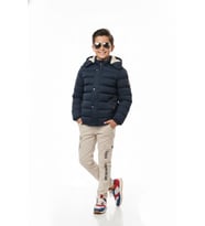 Erkek Çocuk Kapüşonlu Mont BGL-ST04885 (Lacivert)