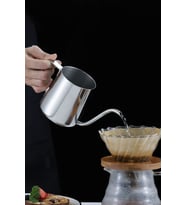 Çelik Ölçekli 350 ml 7 Cup Kahve Demleme ibriği Espresso Sıcak Su ibriği mt116