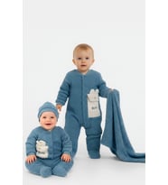 ERKEK BEBEK JAKARLI WELSOFT  TULUM ZIBIN BERE VE BATTANİYELİ 5 Lİ TAKIM (Mavi)